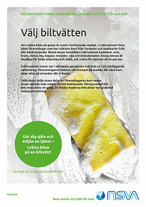 Affisch - Tvätta bilen på biltvätten